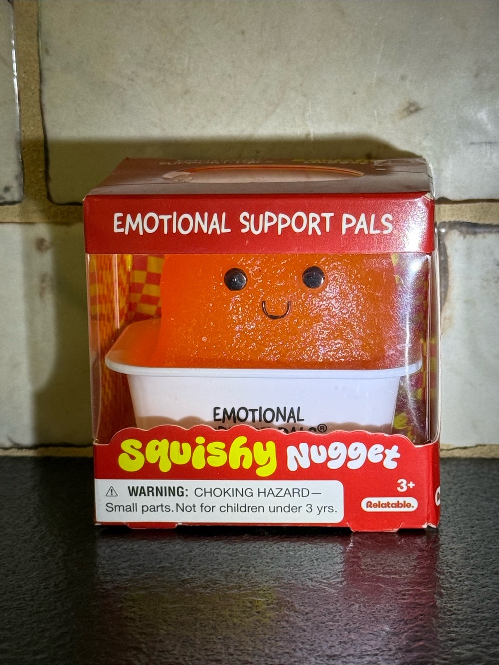 Orange Squishy Nugget Plush Toy